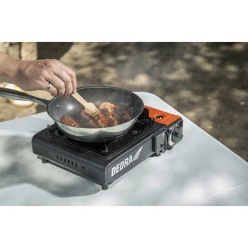 Туристически готварски котлон в калъф DEDRA 31A002, патрон PIEZO 227g 