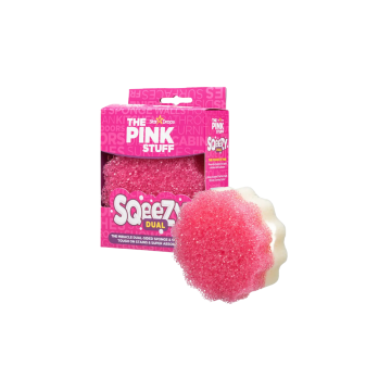 The Pink Stuff Squeezy Dual гъба – двойно действие за ефективно почистване