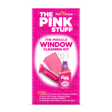 The Pink Stuff комплект за почистване на прозорци – кристална чистота без следи
