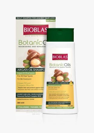  Подхранване и защита от косопад: Шампоан с арганово масло Bioblas Botanic Oils Argan Oil (360 мл)