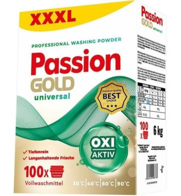 Универсален прах за пране Passion Gold Universal Professional Oxi Aktiv XXXL (6 кг / 100 пранета)