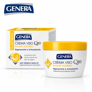 Дневен крем против бръчки с коензим Q10 Genera Ri-Genera Crema Viso Rughe Giorno – 50 мл