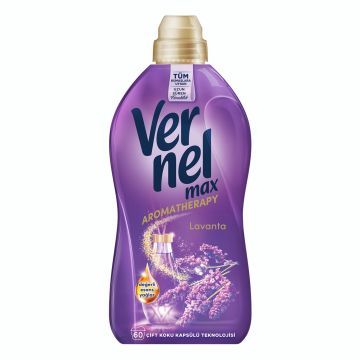 Концентриран омекотител за тъкани Vernel Max Aromatherapy Лавандула 60 пранета - 1.44л
