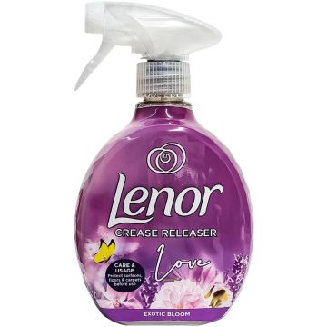 Край на измачканите дрехи! Освежаващ спрей за лесно изглаждане Lenor Exotic Bloom – Перфектна визия за секунди.
