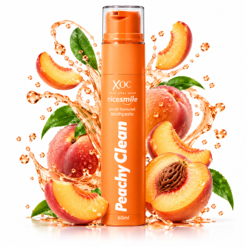 Премиум паста за зъби в диспенсър XOC Nicesmile Peachy Clean с аромат на Праскова (60 g)