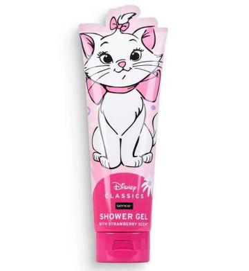 Сладко изкушение за малките принцеси: Детски душ гел Disney Classics Marie 250ml Sence – С аромат на ягода!