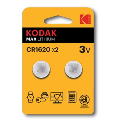 Батерия Kodak Max Lithium CR1620 3V – 2 броя