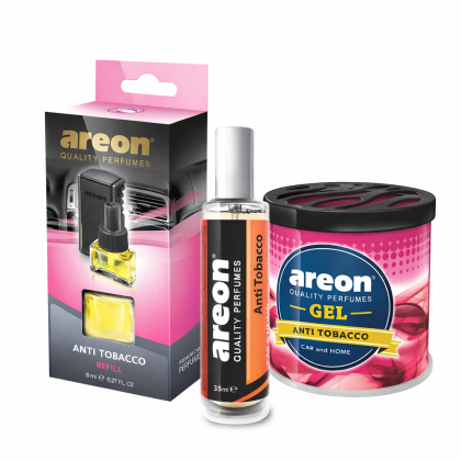 Сет за кола Anti Tobacco – 3 продукта срещу миризма на тютюн