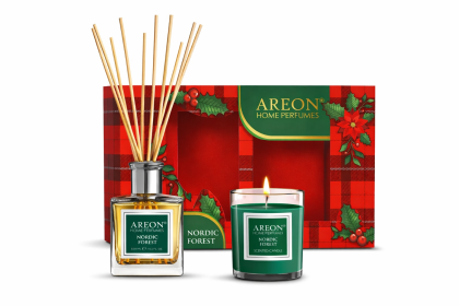 Луксозен комплект Северна гора – свещ и парфюм за дома (150 мл)
