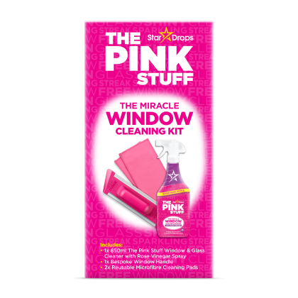 The Pink Stuff комплект за почистване на прозорци – кристална чистота без следи