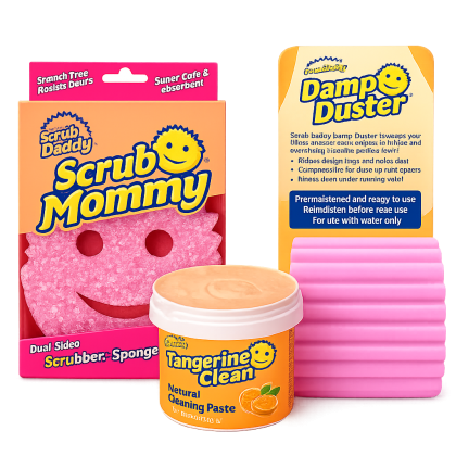 Scrub Daddy Pink Power Set – Пълна грижа за дома
