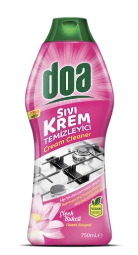 DOA кремообразен почистващ препарат Цветя 750 мл – мощно почистване и блясък