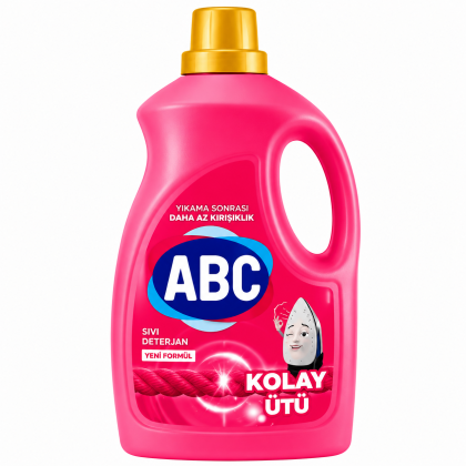 ABC Течен гел за цветно пране Easy Iron (Лесно гладене) – 3000 мл (до 50 пранета)