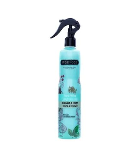 Професионален двуфазен балсам без отмиване Morfose Quinoa & Hemp Two Phase Conditioner – С киноа и конопено масло за възстановяване и защита на косата 400 мл