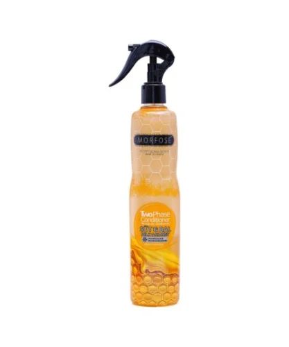 Професионален двуфазен балсам без отмиване Morfose Milk & Honey Two Phase Conditioner – С мляко и мед за подхранване, мекота и блясък 400 мл