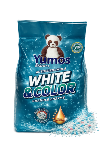 Yumoş Expert White & Color – Прах за пране на бели и цветни дрехи 2 кг | До 30 изпирания