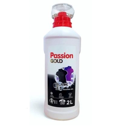 Професионален гел за черно и тъмно пране Passion Gold Black Active Gel (2 л / 50 пранета)