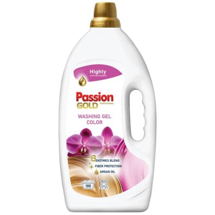 Гел за цветно пране Passion Gold Color Professional с арганово масло (4 л / 100 пранета)