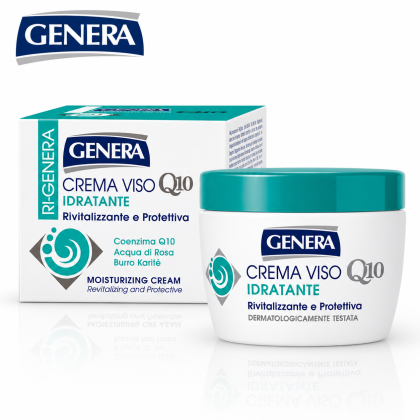 Хидратиращ крем за лице с коензим Q10 Genera Ri-Genera Crema Viso Idratante – 500 мл