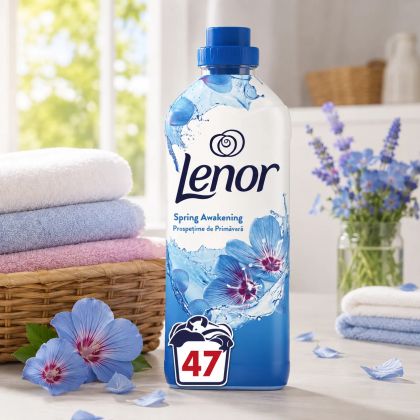Омекотител Lenor Spring Awakening (47 пранета): Обгърни дрехите си в пролетна свежест