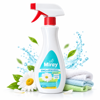 Спрей за текстил и въздух Miray Home Green (500 мл): Естествена и дълготрайна пролетна свежест