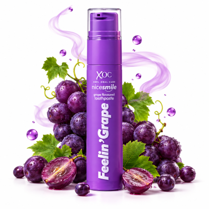 Премиум паста за зъби в диспенсър XOC Nicesmile Feelin' Grape с аромат на Грозде (60 g)