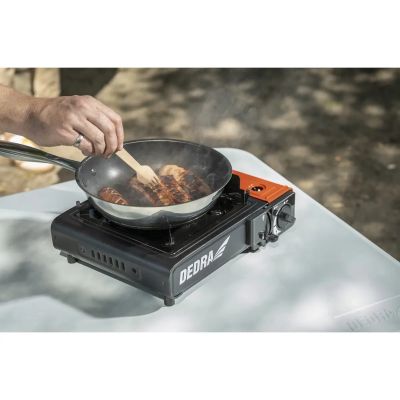 Туристически готварски котлон в калъф DEDRA 31A002, патрон PIEZO 227g 