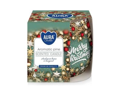 Свещ в  чаша - Ароматен бор 100гр.