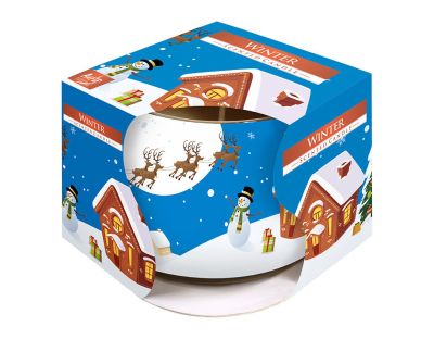 Свещ в  чаша - Зима 100гр.