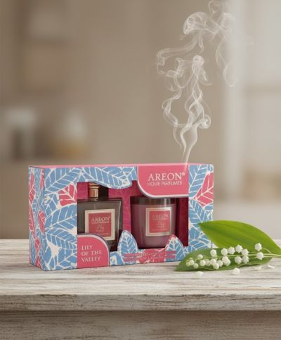 Луксозен  комплект Момина сълза – свещ и парфюм за дома (150 мл)