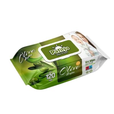 PAFILYA Мокри кърпи с Зехтин – 120 бр.