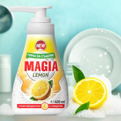 Пяна за съдове Magia Лимон 400мл