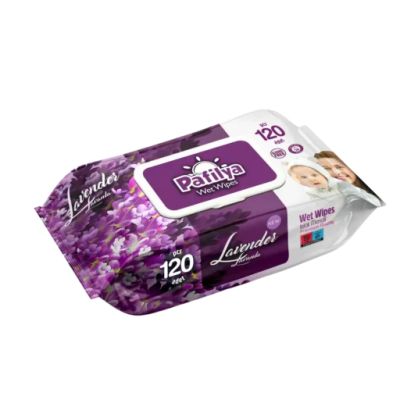 PAFILYA Мокри кърпи с Лавандула – 120 бр.
