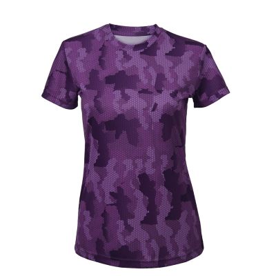 Дамска спортна тениска HEXOFLAGE™ PERFORMANCE – къс ръкав (TR025) ЦВЯТ CAMO PURPLE