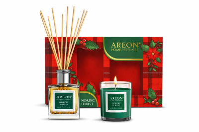 Луксозен комплект Северна гора – свещ и парфюм за дома (150 мл)