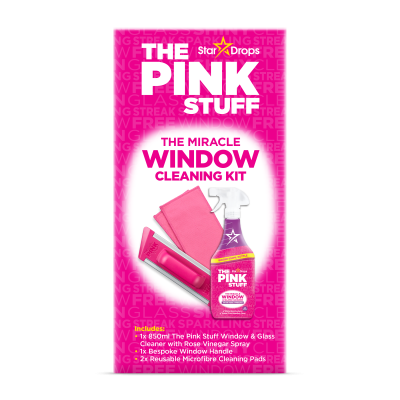 The Pink Stuff комплект за почистване на прозорци – кристална чистота без следи