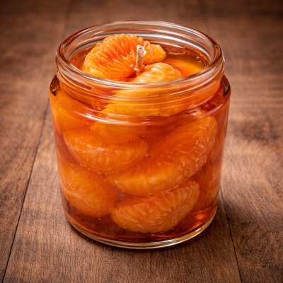 Мандаринова свежест – ароматна соева свещ