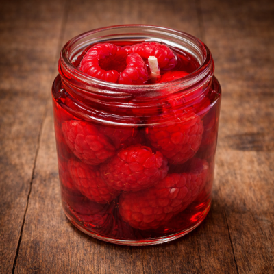 Малинова магия – ароматна соева свещ