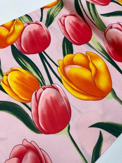  Памучен плик за спално бельо Лалета оранж