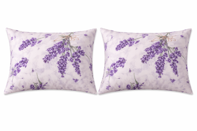 Памучни калъфки Ранфорс 50х70см Лавандула (комплект 2 броя) 