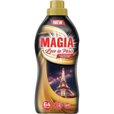 Магия Love in Paris омекотител суперконцентрат 1.152 л – 64 пранета, елегантен аромат и копринена мекота