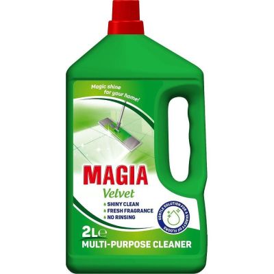 Магия Velvet препарат за под 2 л – блясък и свежест за всеки под (зелен)