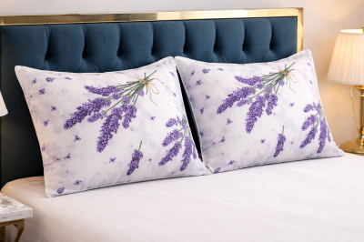Памучни калъфки Ранфорс 50х70см Лавандула (комплект 2 броя) 