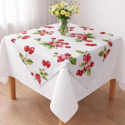 Каре  ‘Черешова свежест’- памук и полиестер за здравина и лесна поддръжка!