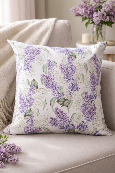 Декоративна Калъфка за Възглавница 45х45см - Люляк