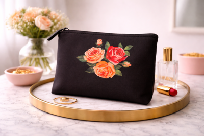 Козметичен несесер „Рози“ – черно