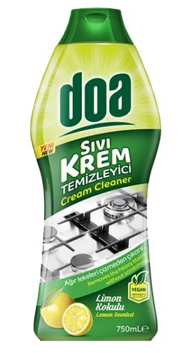 DOA кремообразен почистващ препарат лимон 750 мл – мощно почистване и блясък