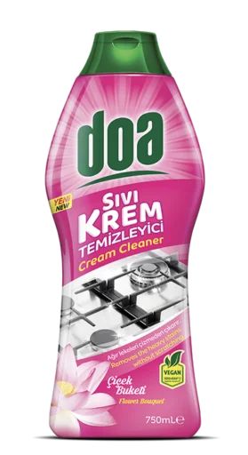 DOA кремообразен почистващ препарат Цветя 750 мл – мощно почистване и блясък