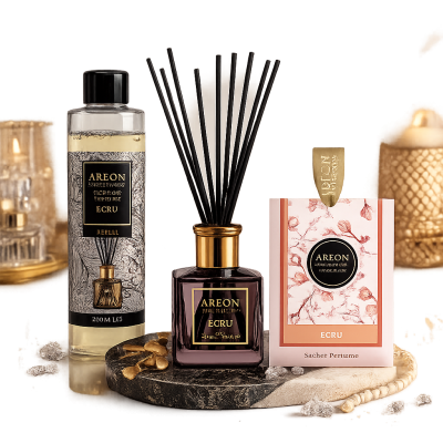 AREON Ecru Home Perfume Set – Изискан аромат за вашия дом