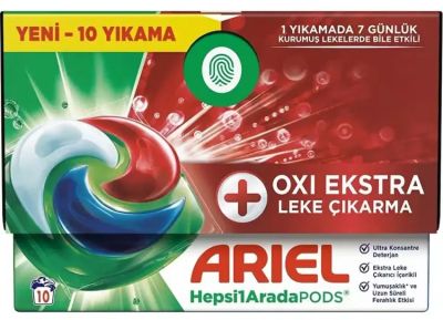 Ariel PODS Oxi Extra Капсули за Пране 10 бр. – Мощно Премахване на Упорити Петна и Дълготрайна Свежест